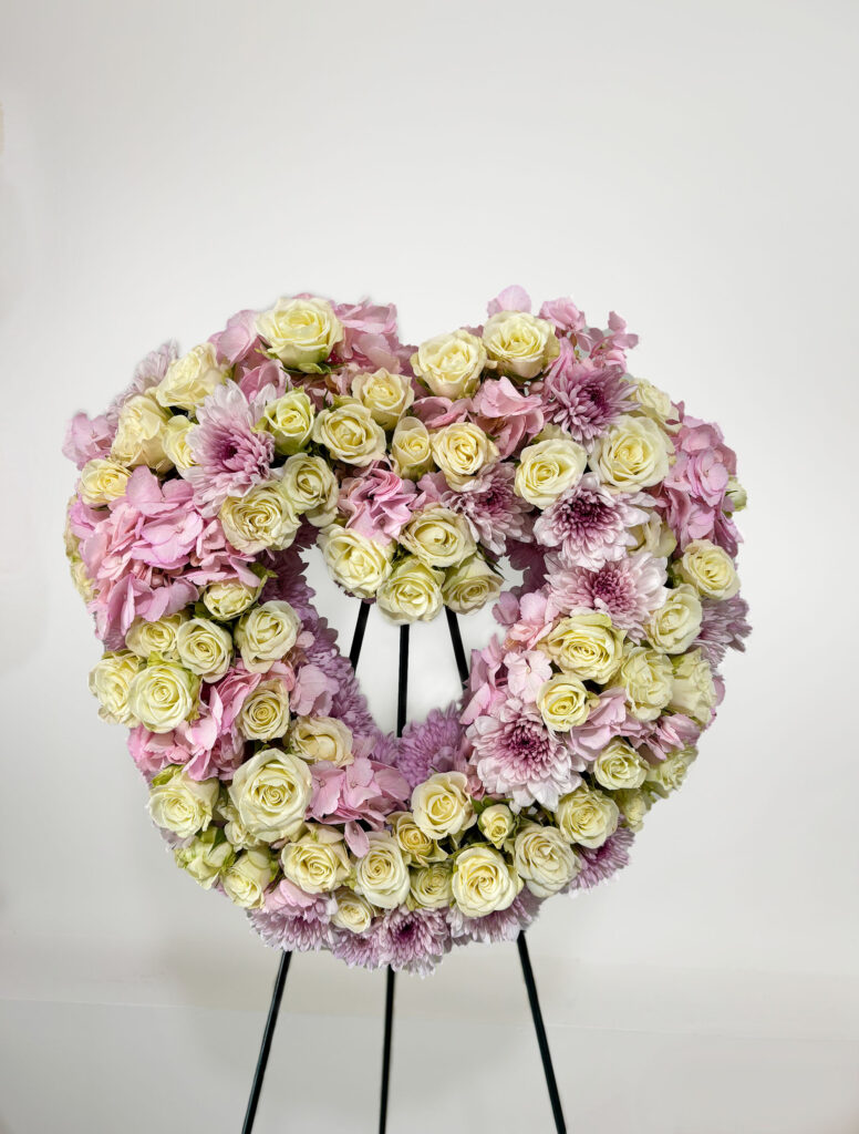 Pastel heart of remembrance