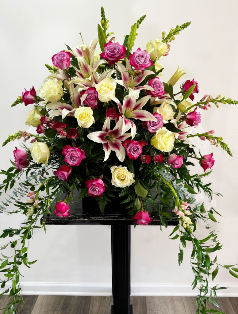 Graceful petal cascade